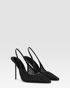 SLINGBACK IN RAFIA INTRECCIATA