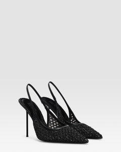 SLINGBACK IN RAFIA INTRECCIATA