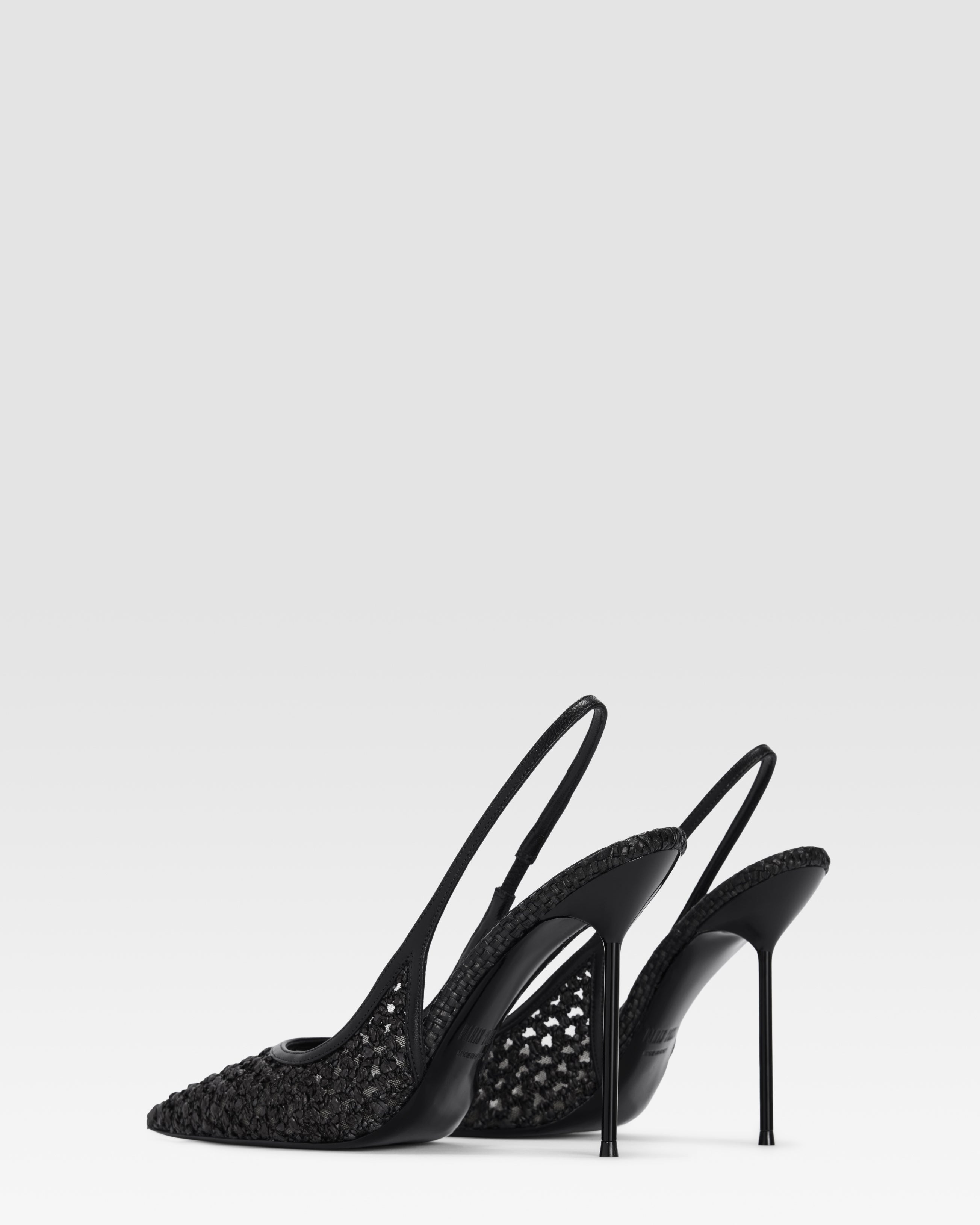 SLINGBACK IN RAFIA INTRECCIATA