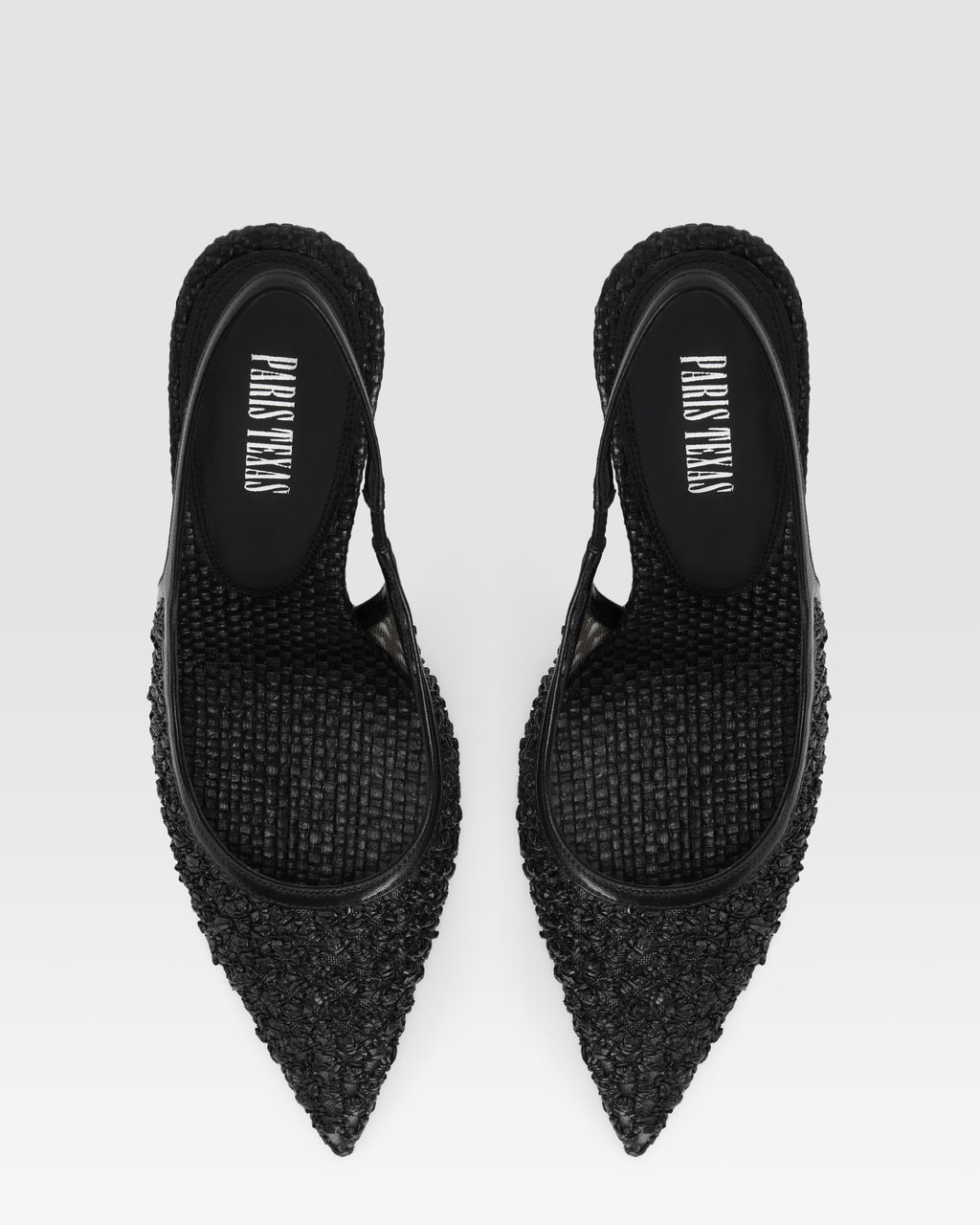 ZAPATO SLINGBACK DE RAFIA TRENZATA