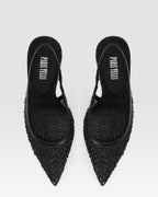 SLINGBACK IN RAFIA INTRECCIATA