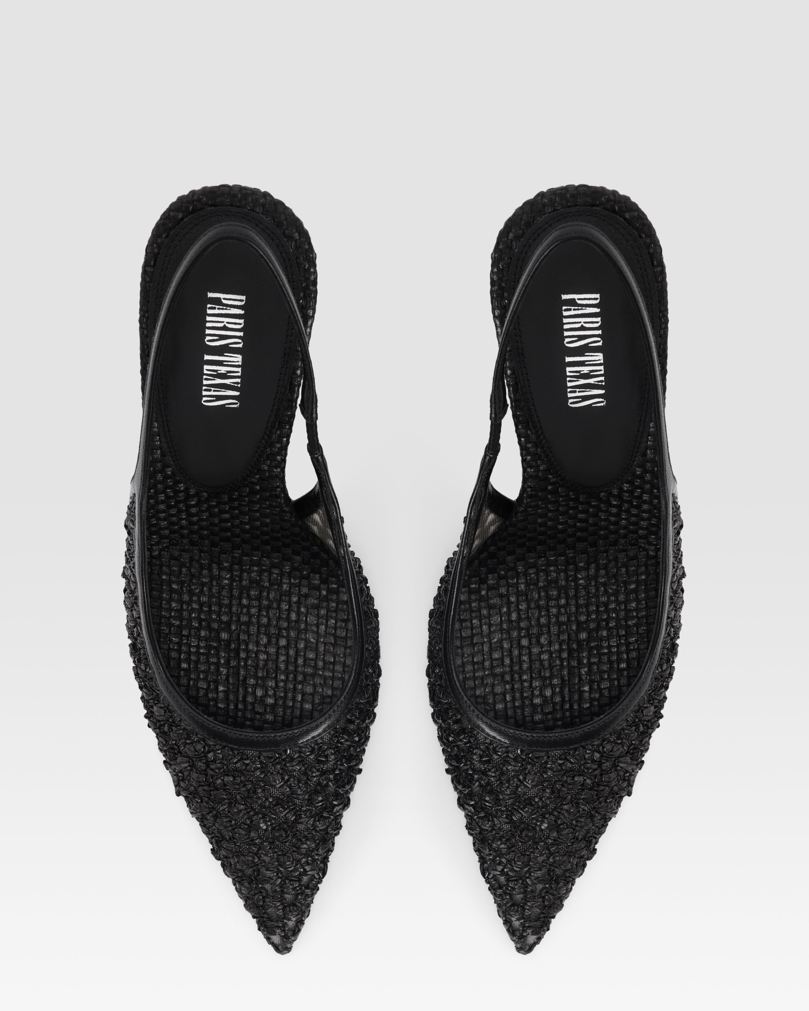 SLINGBACK IN RAFIA INTRECCIATA