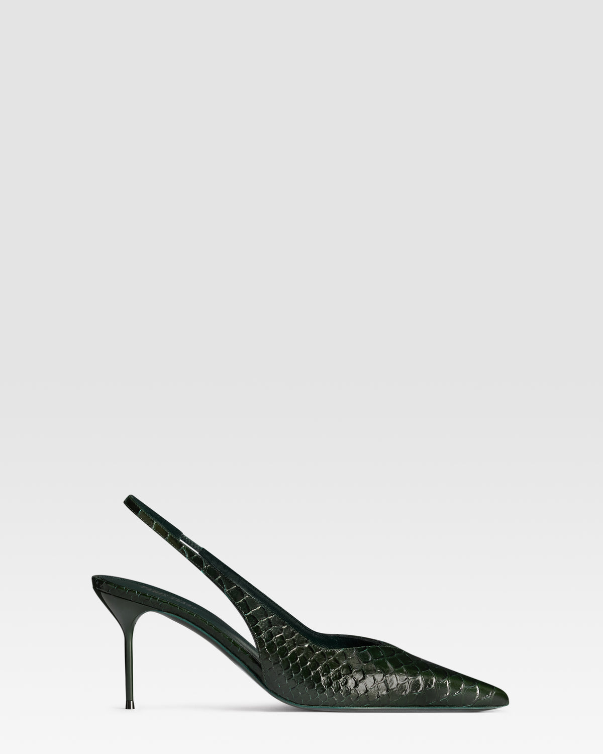 PYTHON-PRINT LEATHER SLINGBACK