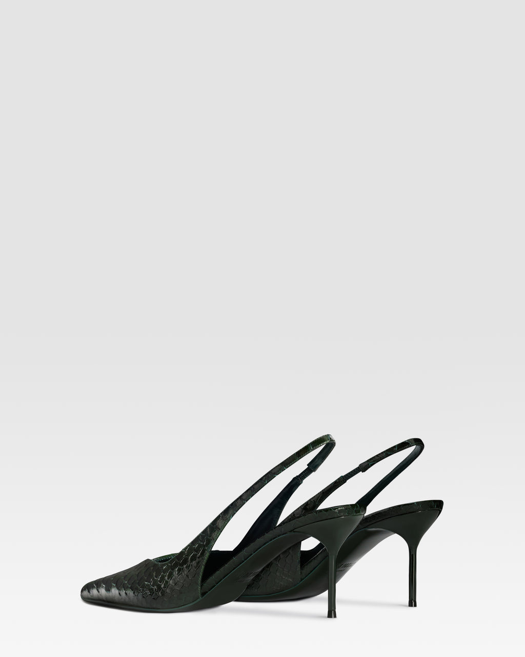 PYTHON-PRINT LEDER SLINGBACK