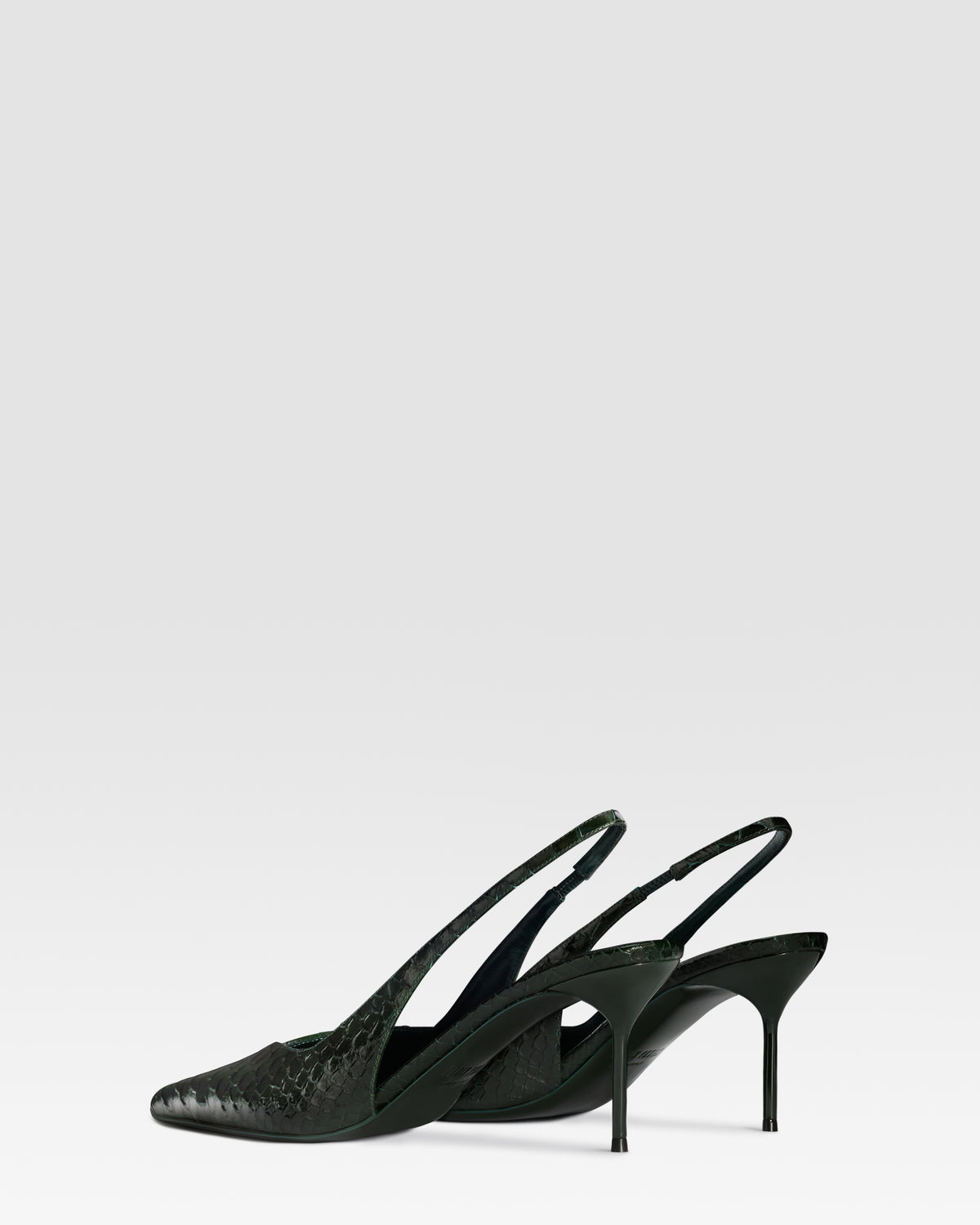 PYTHON-PRINT LEDER SLINGBACK