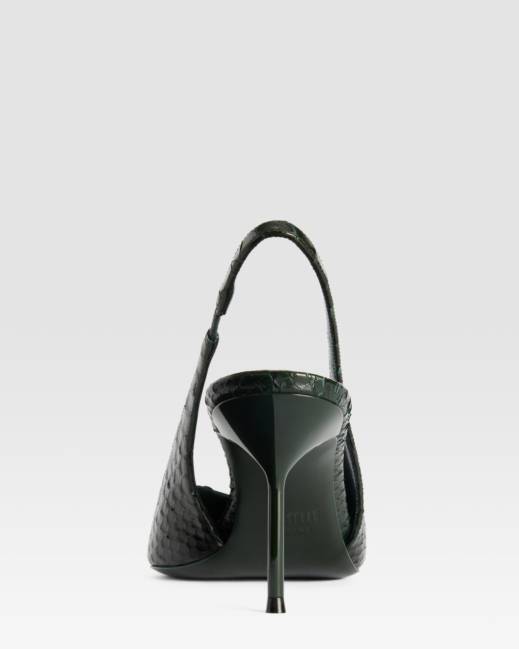 PYTHON-PRINT LEDER SLINGBACK