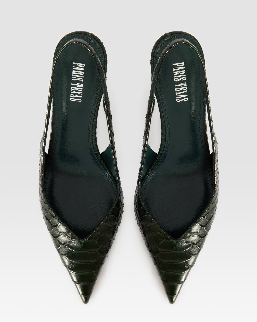 PYTHON-PRINT LEDER SLINGBACK