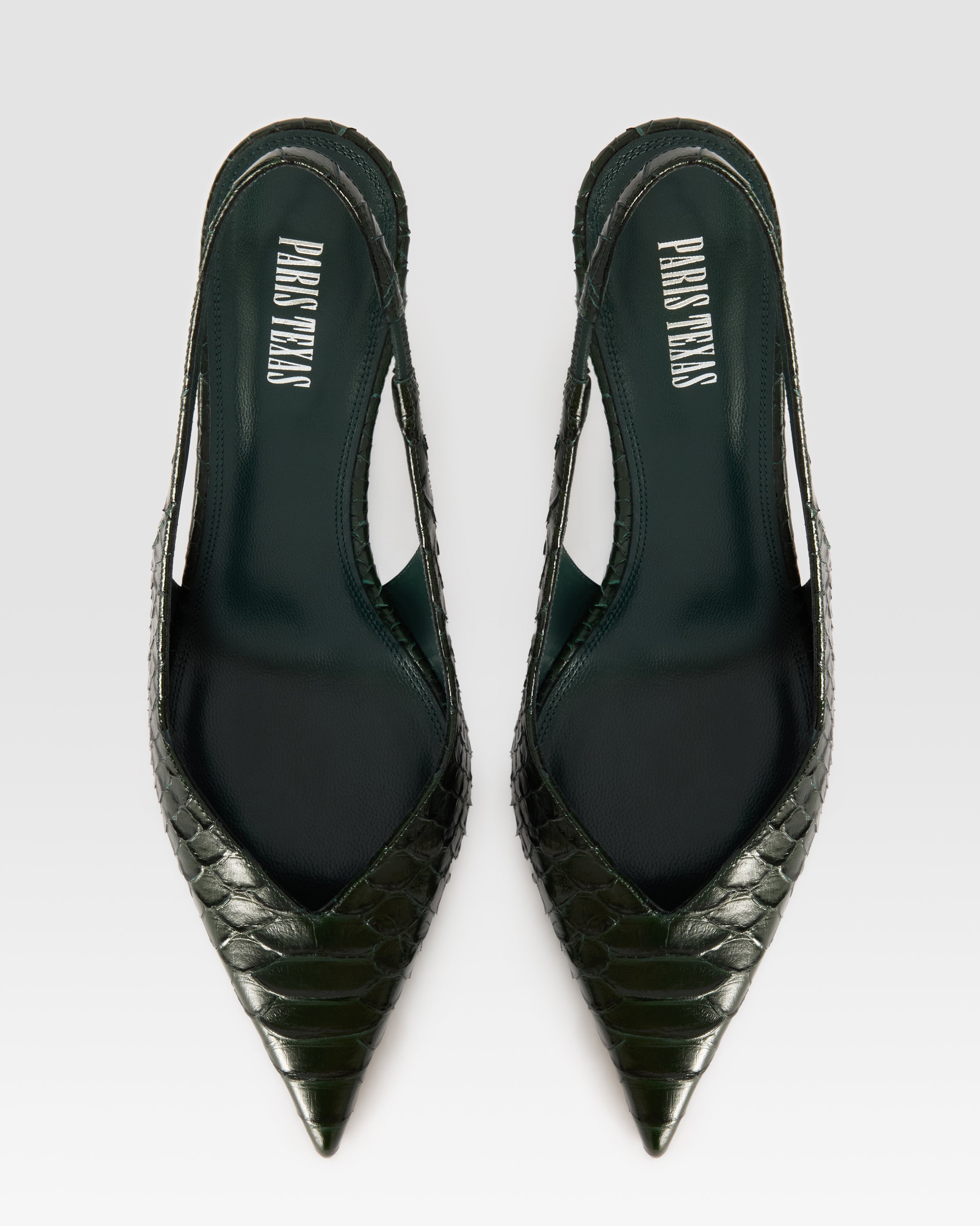 PYTHON-PRINT LEDER SLINGBACK