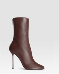 NAPPA ANKLE BOOT — BORGOGNA