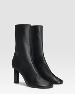 NAPPA ANKLE BOOT MIT PYTHON-PRINT-LEDER-DETAIL