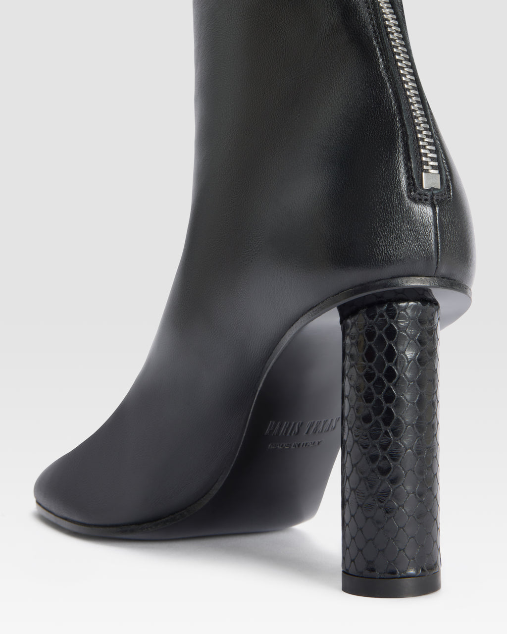 NAPPA ANKLE BOOT MIT PYTHON-PRINT-LEDER-DETAIL