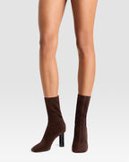 VELOURSLEDER ANKLE BOOT