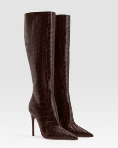 KROKO-PRINT STIEFEL