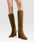 VELOURSLEDER STIEFEL
