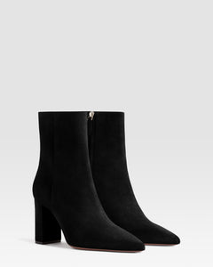 VELOURSLEDER ANKLE BOOT