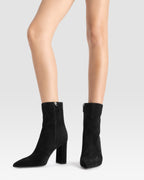 VELOURSLEDER ANKLE BOOT