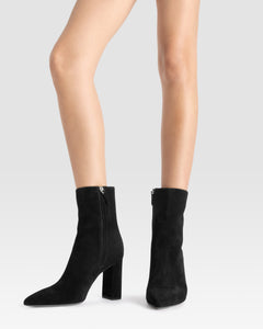 VELOURSLEDER ANKLE BOOT