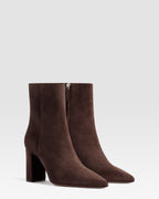 VELOURSLEDER ANKLE BOOT