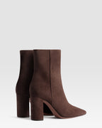 VELOURSLEDER ANKLE BOOT
