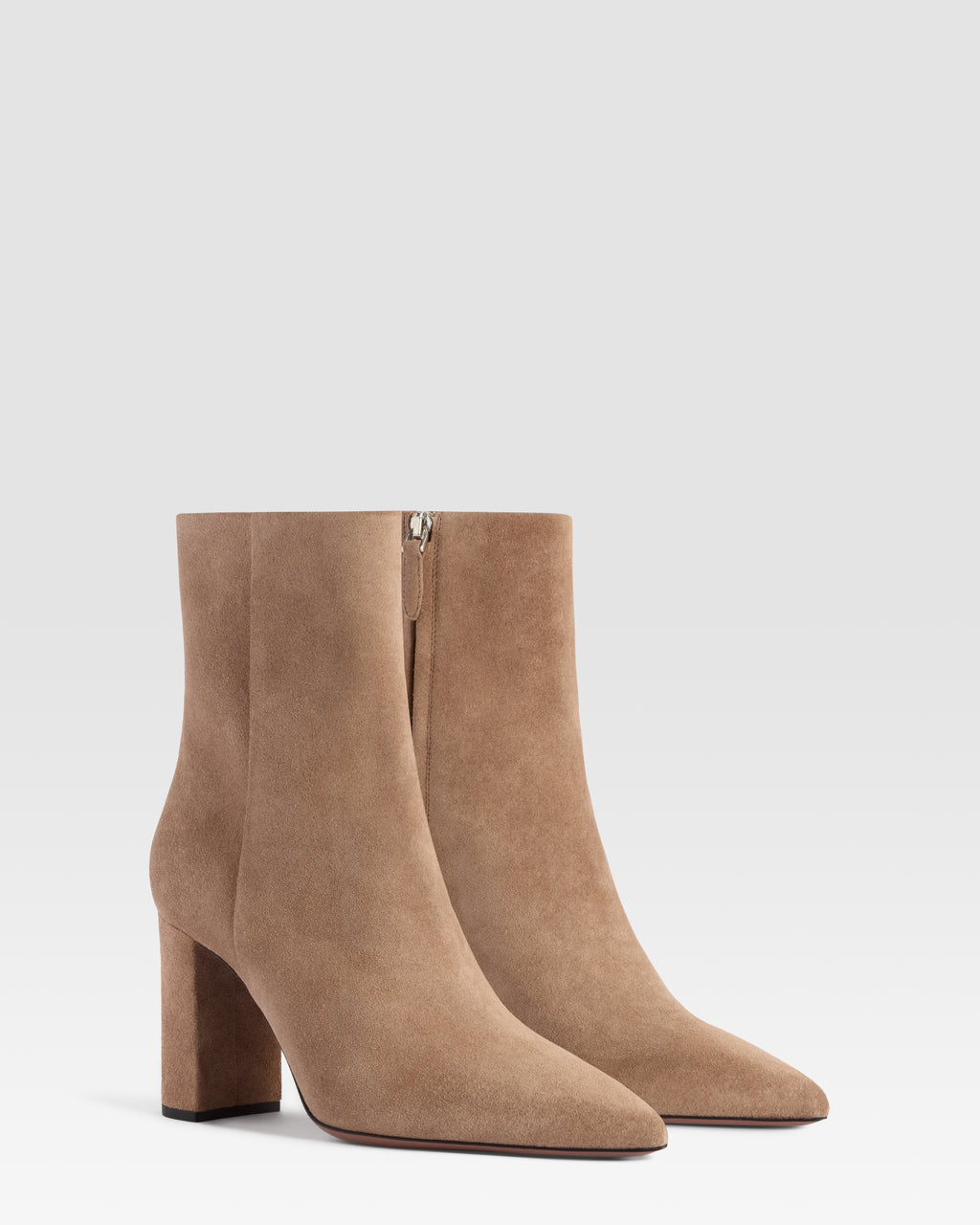 VELOURSLEDER ANKLE BOOT
