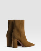 VELOURSLEDER ANKLE BOOT