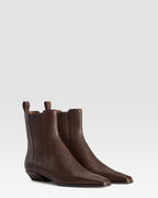 LEDER ANKLE BOOT