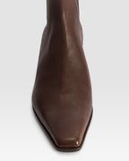LEDER ANKLE BOOT