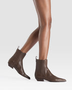 LEDER ANKLE BOOT