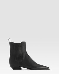 BOTIN DE PIEL — BLACK