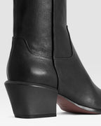 LEDER ANKLE BOOT