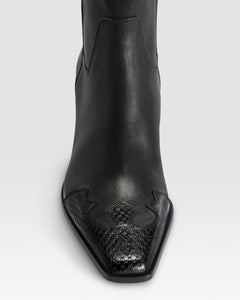 LEDER ANKLE BOOT