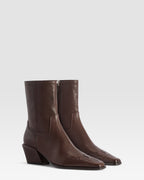 LEDER ANKLE BOOT