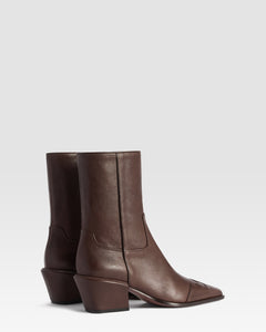 LEDER ANKLE BOOT