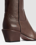 LEDER ANKLE BOOT