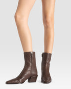 LEDER ANKLE BOOT