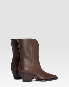 LEDER ANKLE BOOT