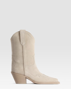 VELOURSLEDER WESTERN STIEFEL