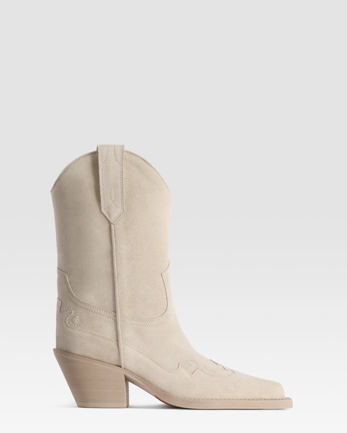 VELOURSLEDER WESTERN STIEFEL
