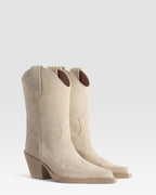 VELOURSLEDER WESTERN STIEFEL