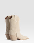 VELOURSLEDER WESTERN STIEFEL