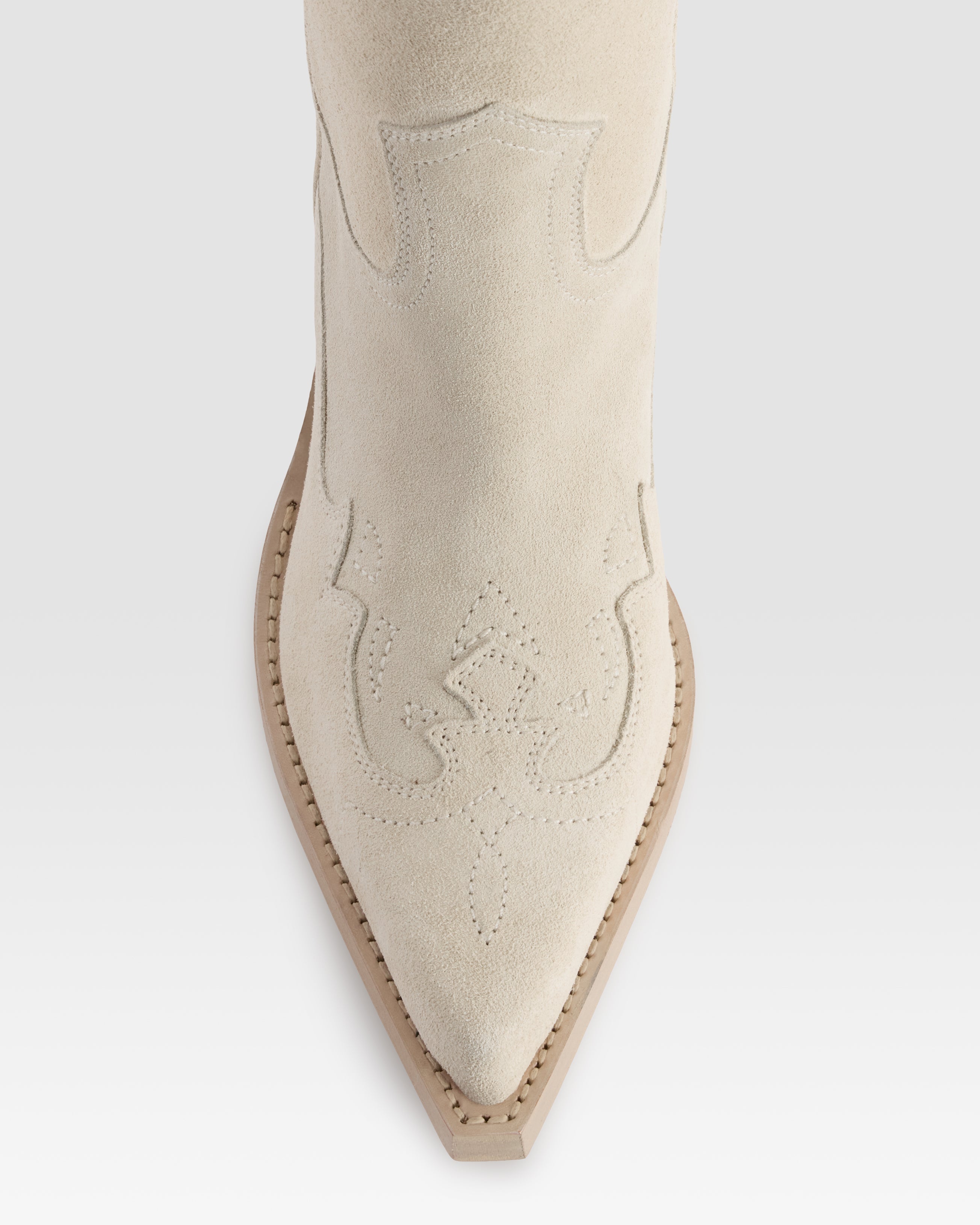 STIVALE TEXANO IN PELLE SCAMOSCIATA