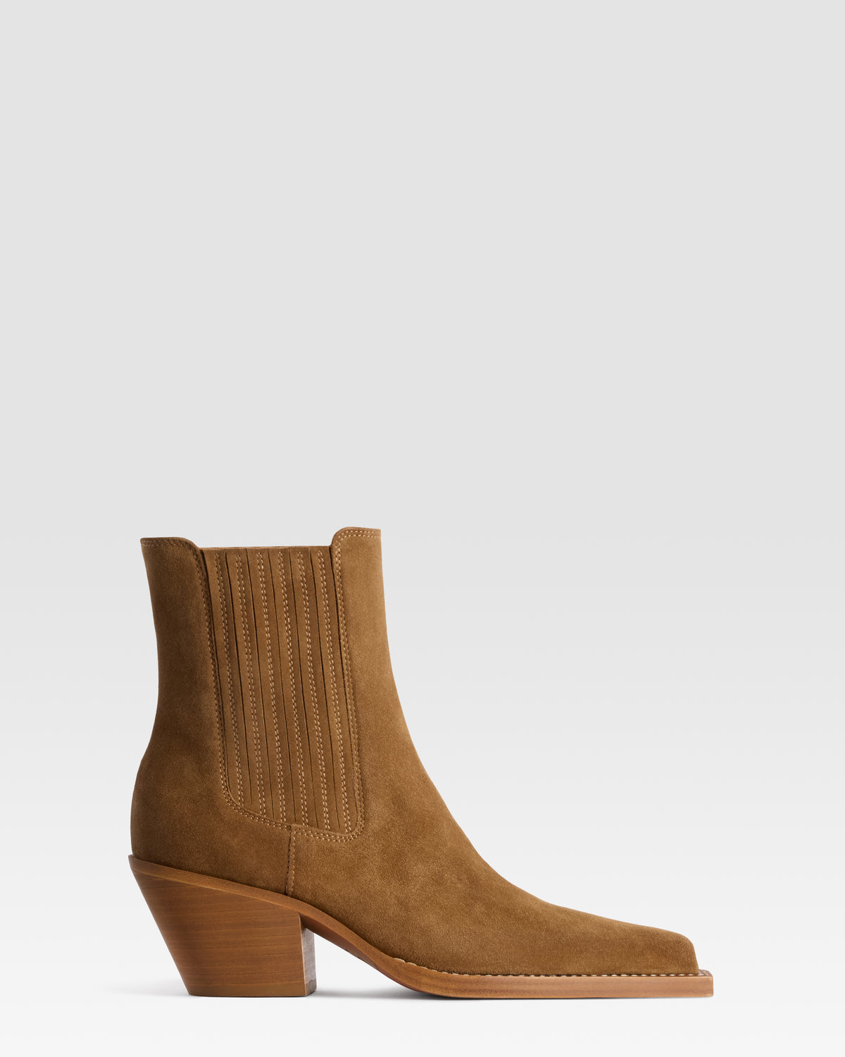 VELOURSLEDER WESTERN ANKLE BOOT