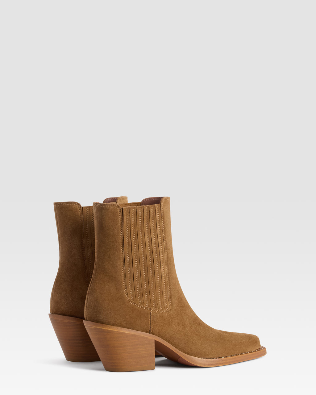 VELOURSLEDER WESTERN ANKLE BOOT