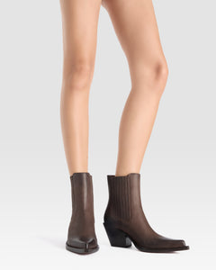 BOTTINE WESTERN EN CUIR