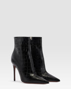 KROKO-PRINT ANKLE BOOT