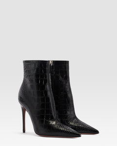 KROKO-PRINT ANKLE BOOT