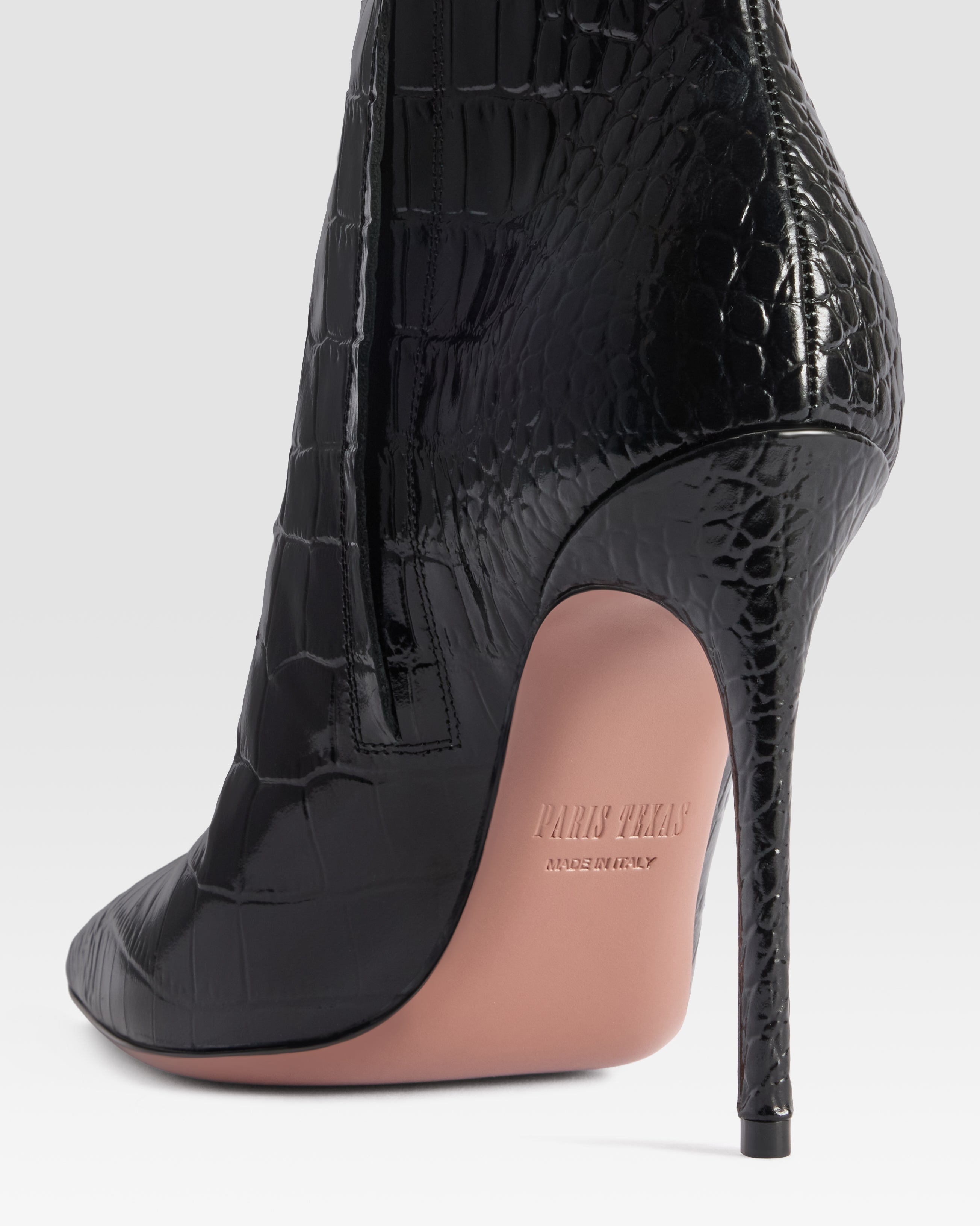 KROKO-PRINT ANKLE BOOT
