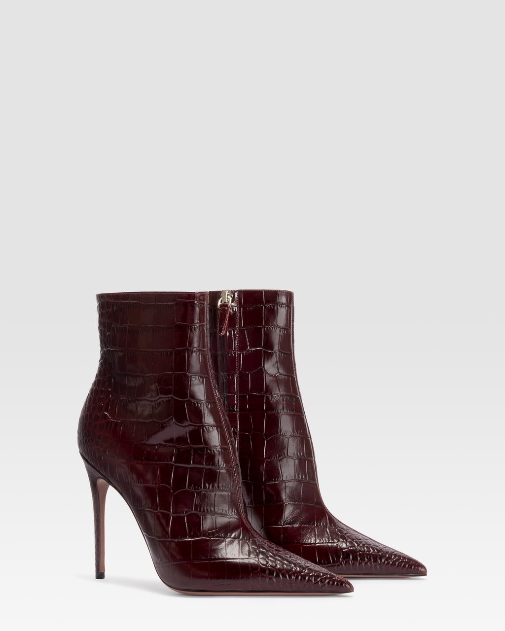 CROCO-PRINT ANKLE BOOT