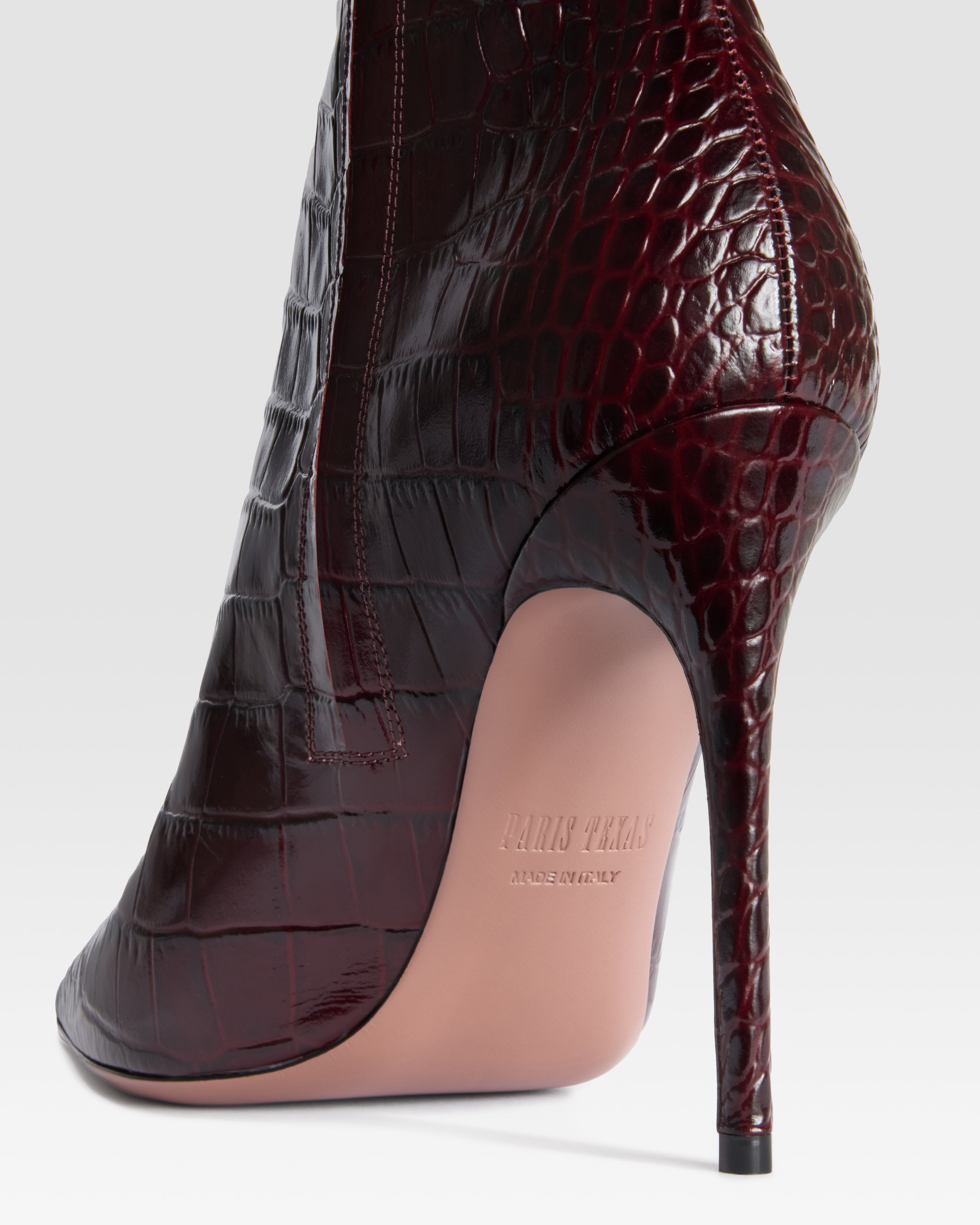 KROKO-PRINT ANKLE BOOT