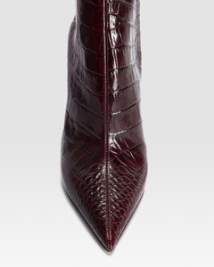 CROCO-PRINT ANKLE BOOT